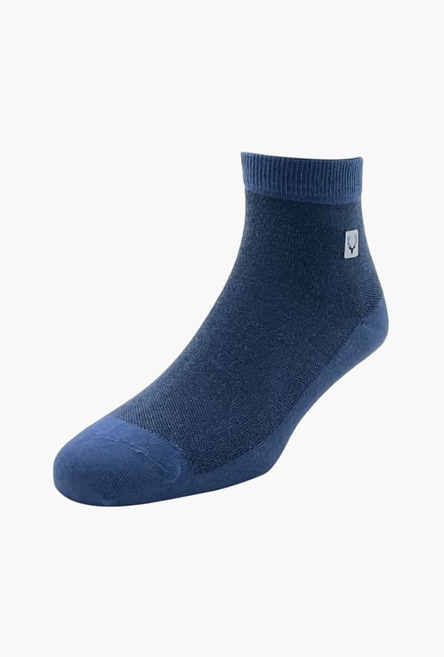 ALLEN SOLLY Men Textured Ankle-Length Socks