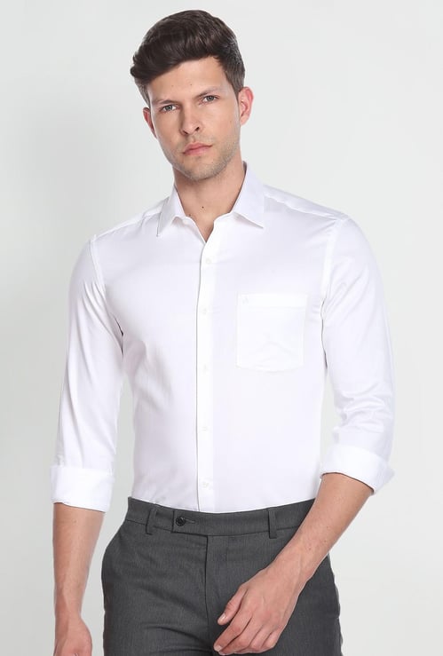 ARROW Men Solid Slim Fit Formal Shirt