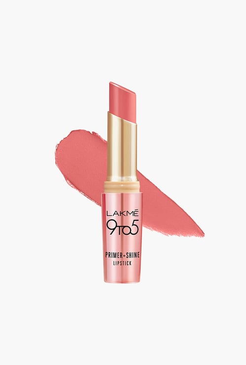 LAKME 9 to 5 Primer + Shine Lipstick - SP3 Pink Flamingo - 3.6g