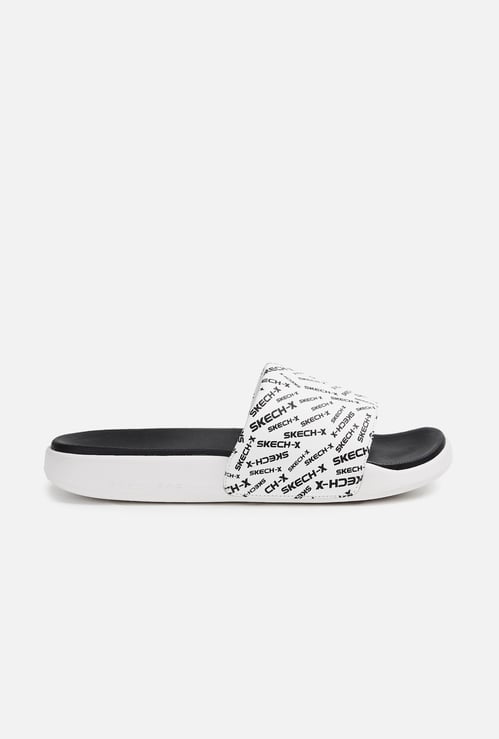 SKECHERS Men Typographic Printed Sliders