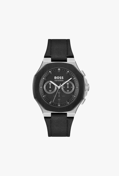 BOSS Men Chronograph Watch with Leather Strap - 1514085