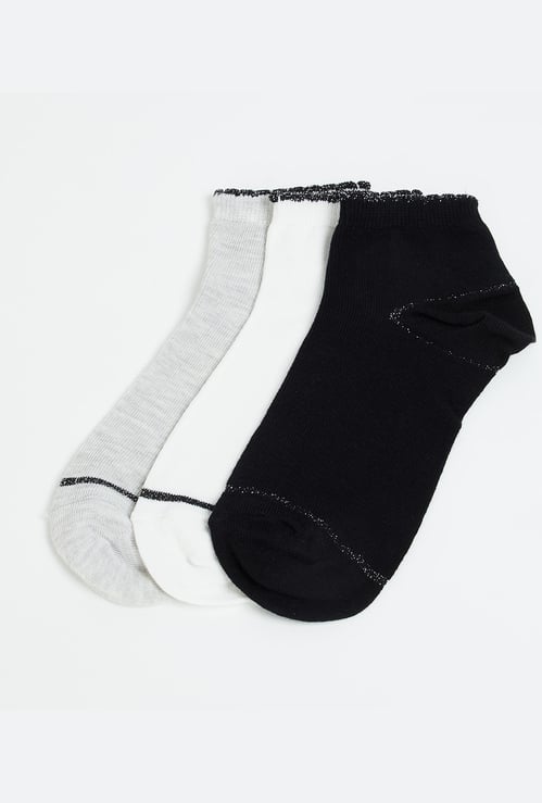 GINGER Women Knit Ankle Length Socks - Pack of 3