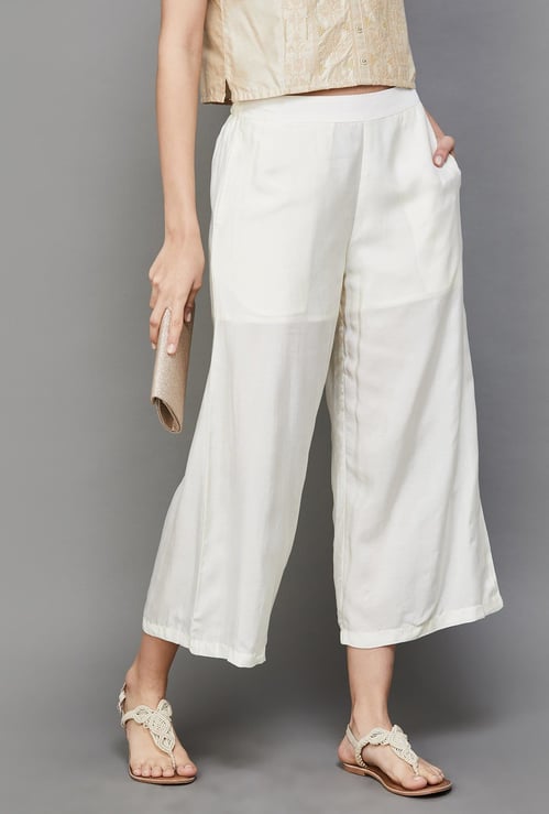 MELANGE Women Solid Palazzos
