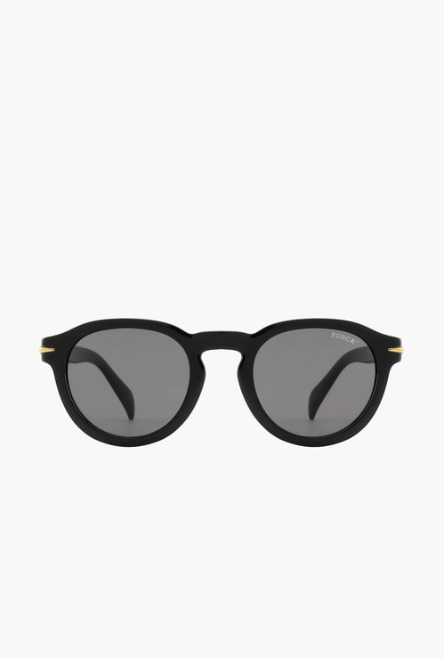 FORCA Men Solid UV-Protected Round Sunglasses - FR-RO-1045-C03