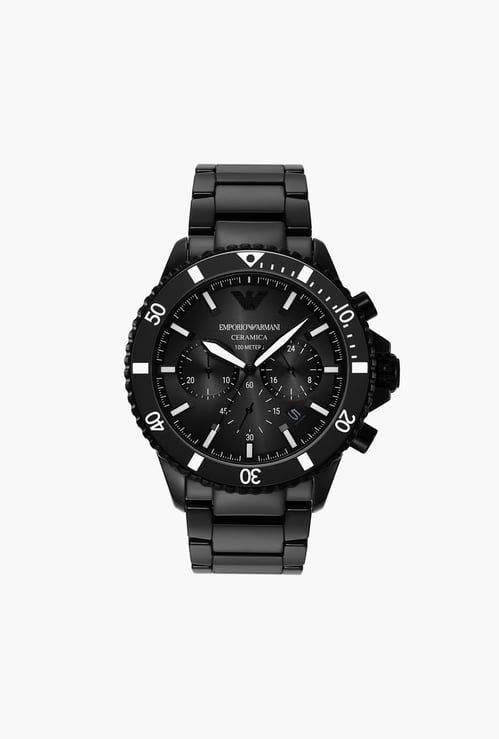 EMPORIO ARMANI Men Chronograph Watch with Ceramic Strap - AR70010