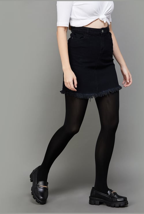 GINGER Women Solid Elasticated Stockings