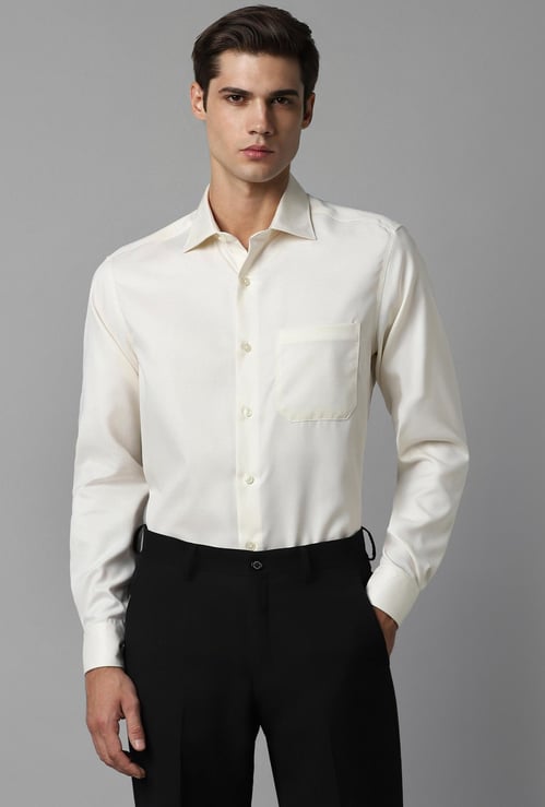 LOUIS PHILIPPE Men Solid Regular Fit Formal Shirt