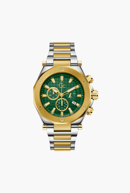 GC Legacy Men Chronograph Watch with Two-Tone Metal Strap - Z18003G9MF