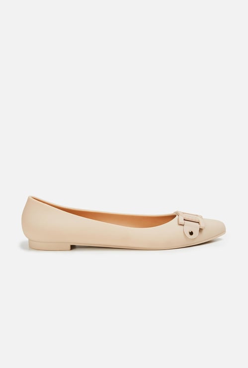 GINGER Women Buckle-Tie Detailed Ballerinas