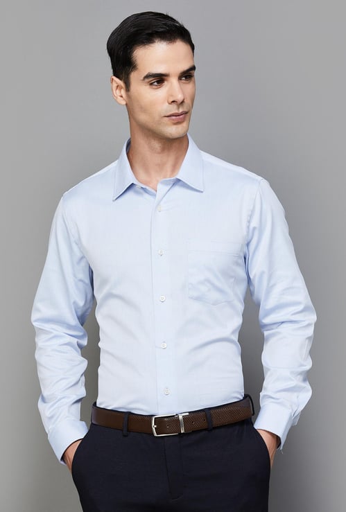 BLACKBERRYS Men Solid Slim Fit Formal Shirt
