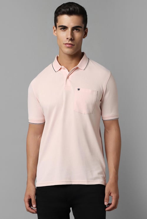 LOUIS PHILIPPE Men Solid Regular Fit Polo T-shirt