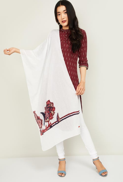 W Women Floral Print Dupatta