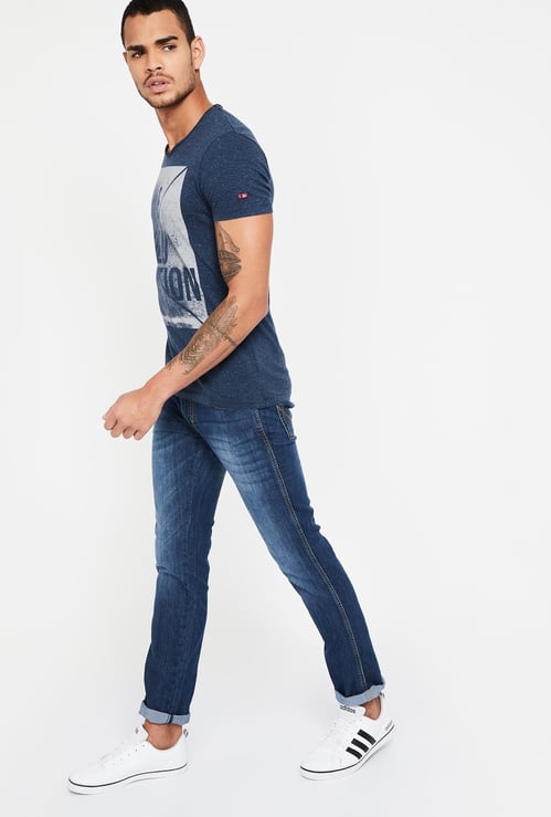 WRANGLER Lightly Washed Slim Fit Jeans