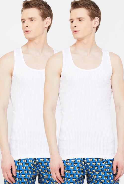 CHROMOZOME Striped Knitted Vest - Pack of 2