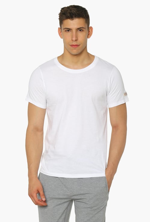 CHROMOZOME Solid Short Sleeves Vest - Pack Of 2