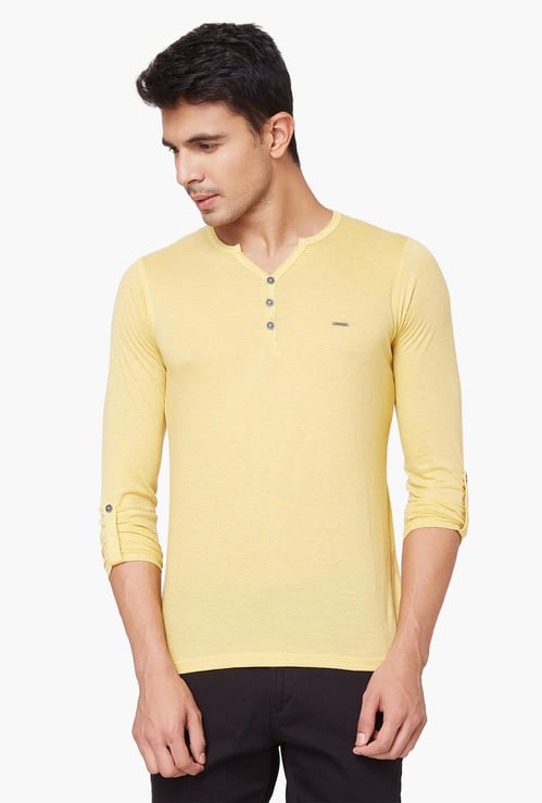 KILLER Solid Roll-Up Sleeves T-Shirt