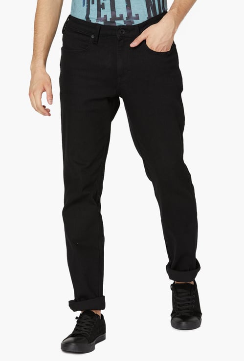 WRANGLER Dark Wash Regular Fit Jeans