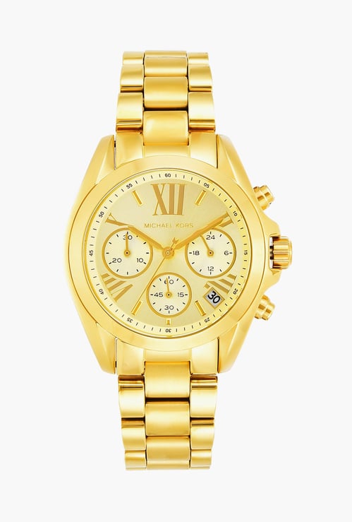 MICHAEL KORS  Mini Bradshaw Analog Gold Dial Women's Watch - MK5798