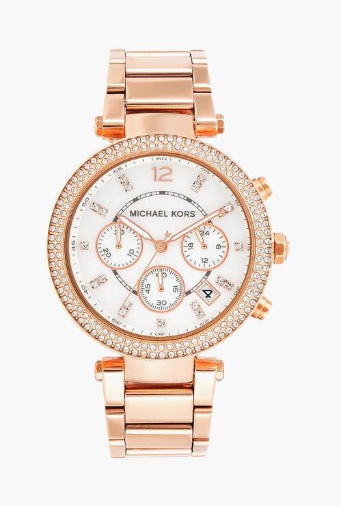MICHAEL KORS Women Chronograph Watch with Metal Strap - MK5491I