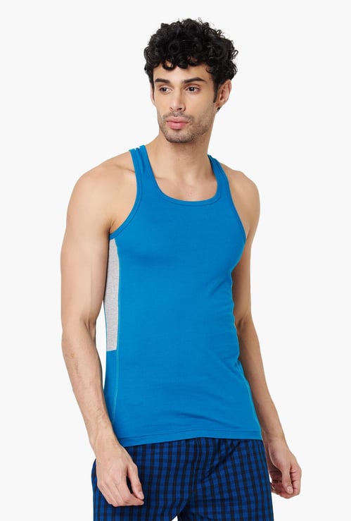 CHROMOZOME Solid Colour Block Paneled Vest