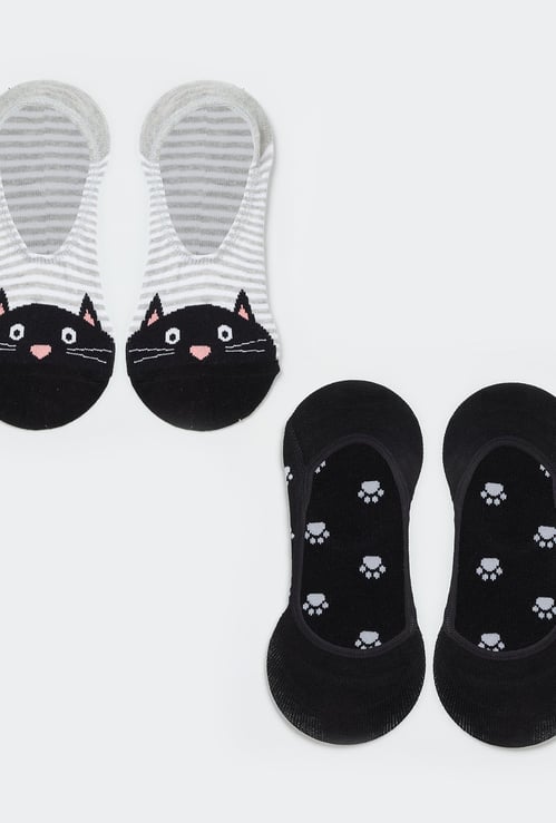GINGER Women Patterned Knit Socks - Pack of 2