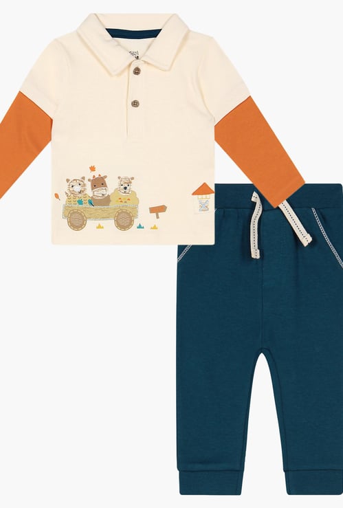 FS MINI KLUB Polo Tee & Jogger Pants Set
