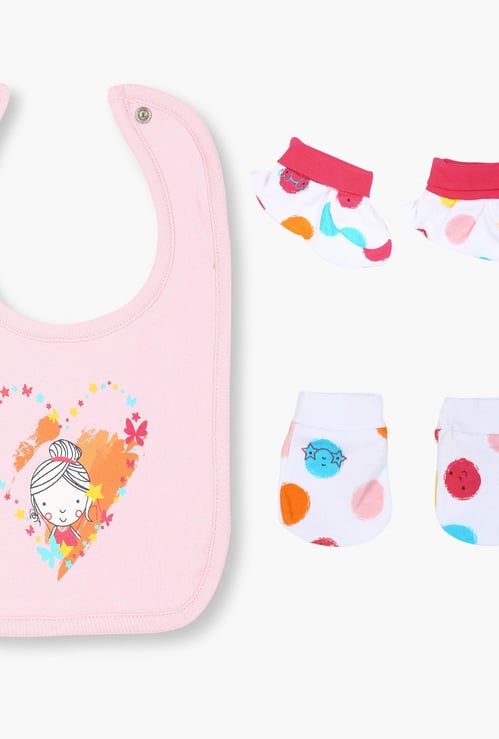 FS MINI KLUB Mittens, Booties & Bibs Set