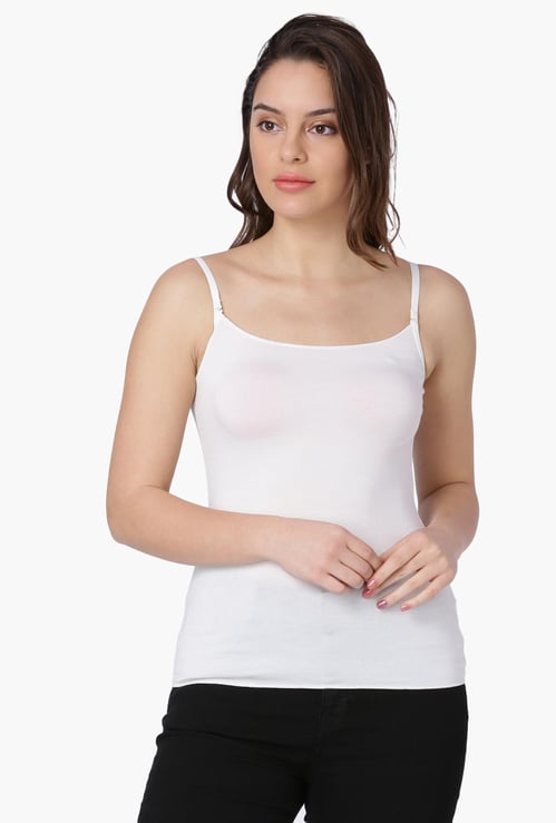 GINGER Solid Shoulder Strap Camisole
