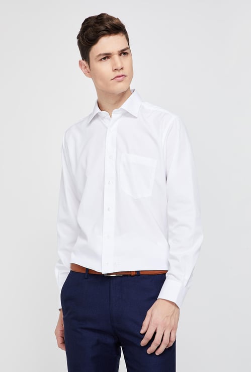 VAN HEUSEN Regular Fit Solid Shirt