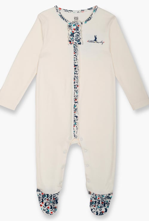 FS MINI KLUB Printed Placket Sleepsuit