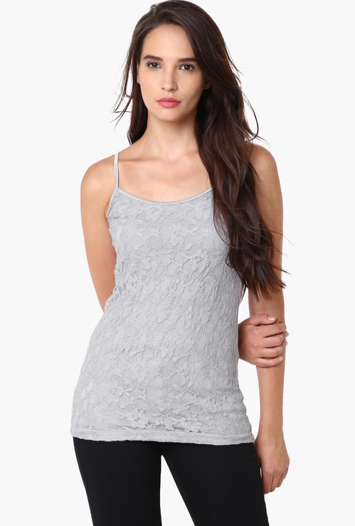 CODE Lace Overlay Cami Top