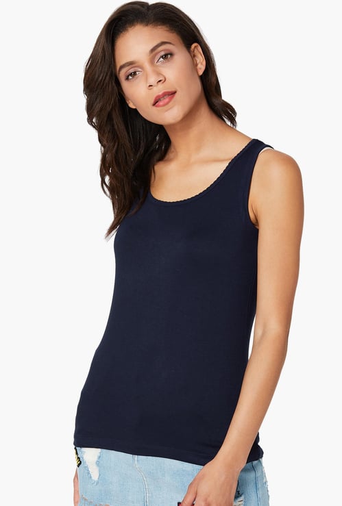 CODE Solid Knitted Tank Top