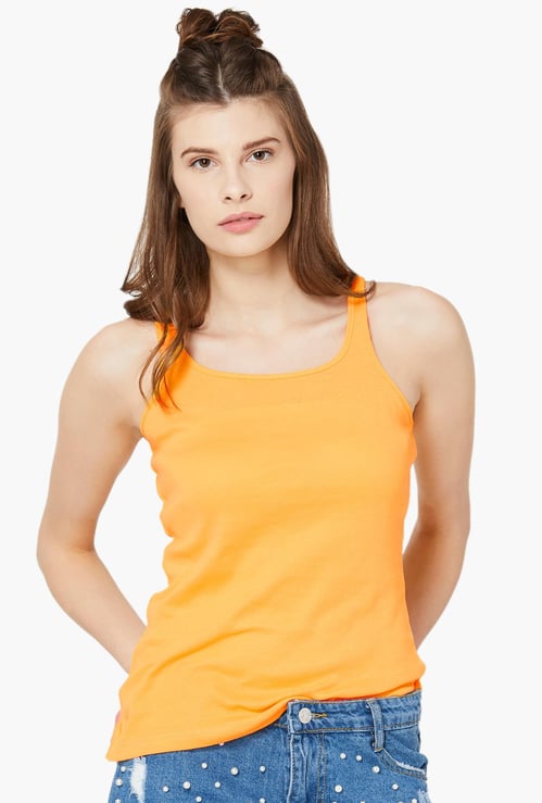 GINGER Solid Knitted Tank Top