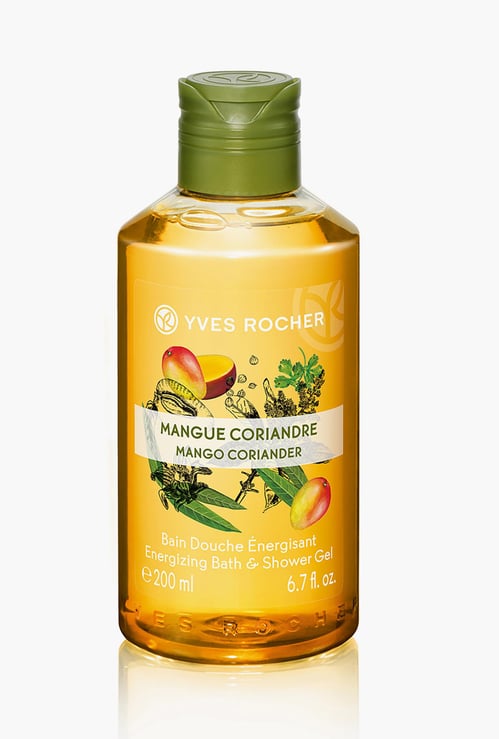 YVES ROCHER Energizing Bath and Shower Gel Mango Coriander- 200ml