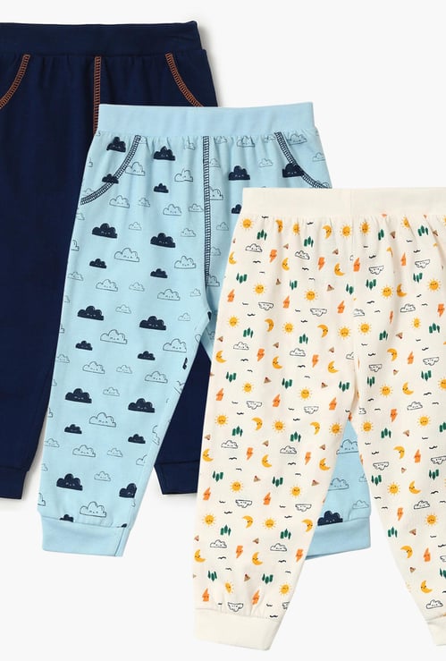 FS Mini Klub Infant Knitted Lounge Pants Set- 3 Pcs.