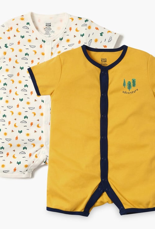 FS MINI KLUB Infant Romper Set- 2 Pcs.