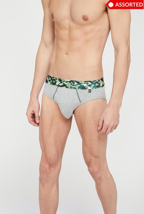 CHROMOZOME Solid Melange Club Briefs - ASSORTED Colour & Design