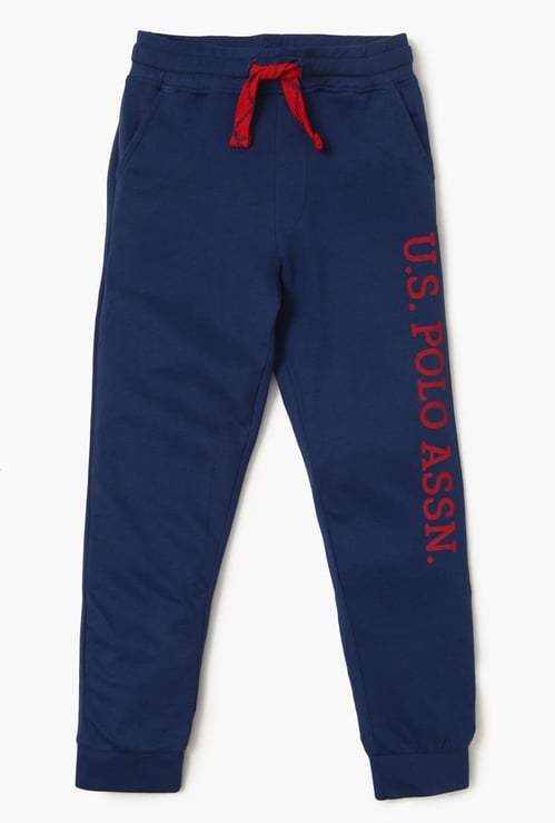 U.S. POLO KIDS Printed Knitted Joggers