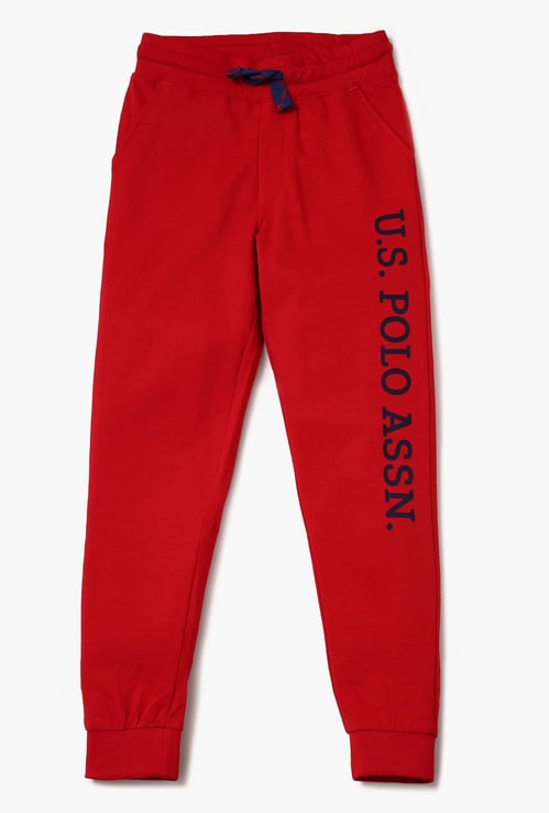 U.S. POLO KIDS Printed Knitted Joggers