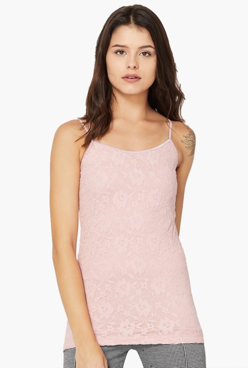 CODE Patterned Stretch Camisole