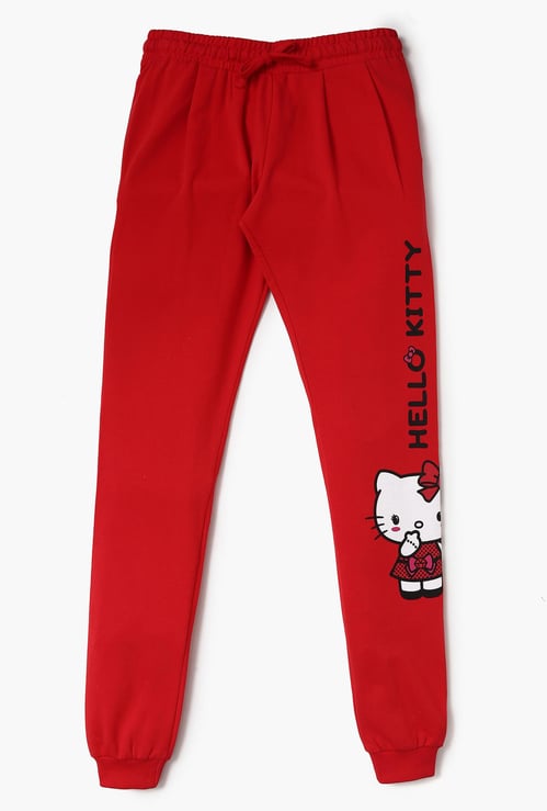 KIDSVILLE Kitty Print Joggers