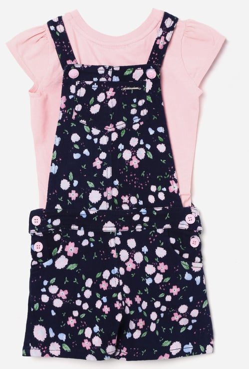 PEPPERMINT Floral Print Pinafore Dress