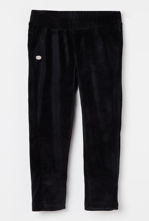 U.S. POLO ASSN KIDS Scoop Pockets Solid Trackpants