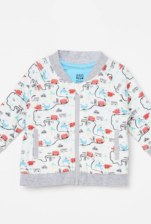 FS MINI KLUB Printed Zip-Front Sweatshirt