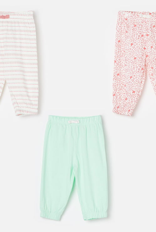 FS MINI KLUB Printed Track Pants - Set of 3 Pcs.