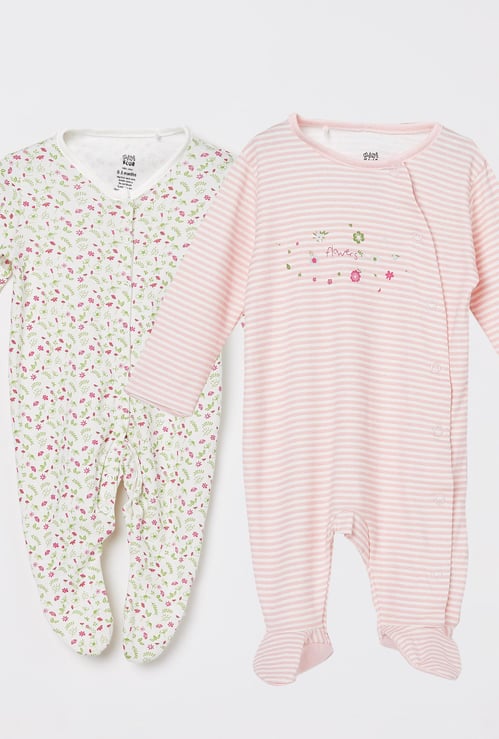 FS MINI KLUB Printed Bodysuits - Set of 2 Pcs.