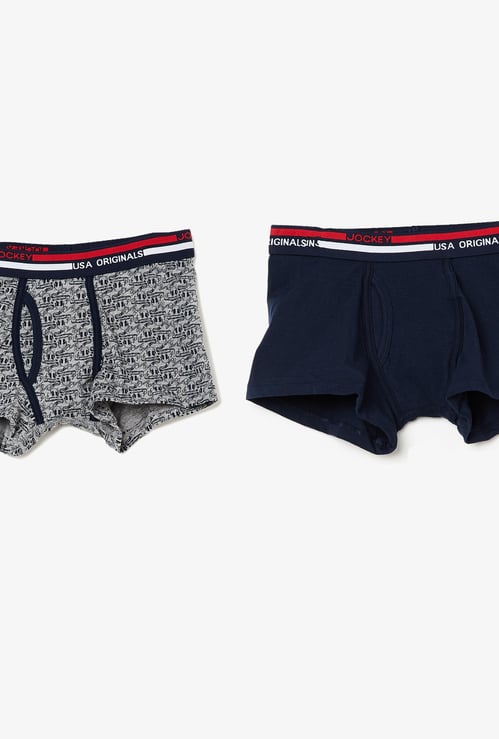 JOCKEY Printed Knitted Trunks- Set of 2 Pcs.