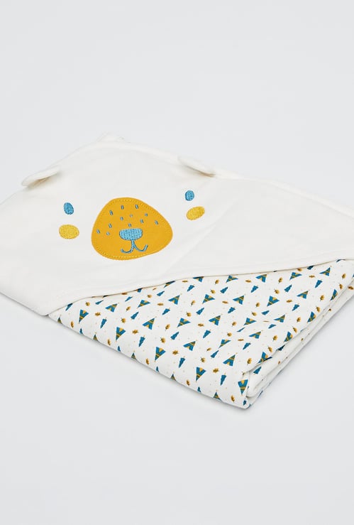 FS MINI KLUB Patchworked Dog Cap Wrap-Around Blanket