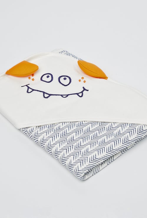 FS MINI KLUB Patchworked Monster Cap Wrap-Around Blanket