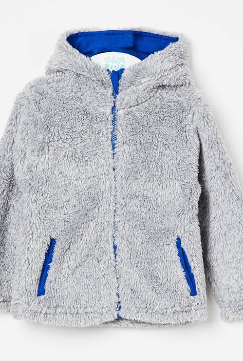 FS MINI KLUB Solid Faux-Fur Sweatshirt
